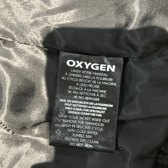 Oxygen down filled coat with real fox fur sz S - Picture 5 of 8